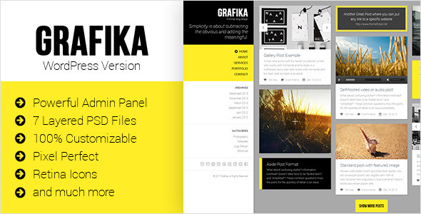 Grafika - Full Screen Portfolio & Blog Theme
