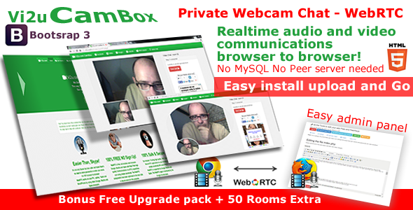 Vi2u CamBox Private Webcam Chat - WebRTC