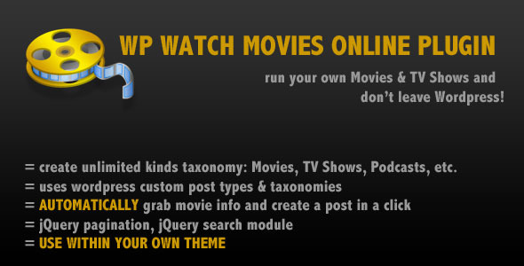 WP Watch Movies & TV Shows Online