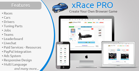 xRace PRO - Create Your Own Browser Game