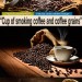 Приготовленные кофе с зернами с дымком